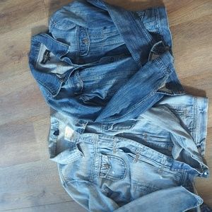 Two J. Crew Jean Jackets